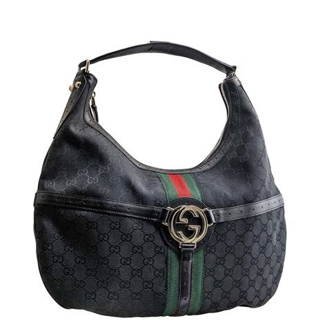 black gucci monogram handbag|gucci monogram shoulder bag.